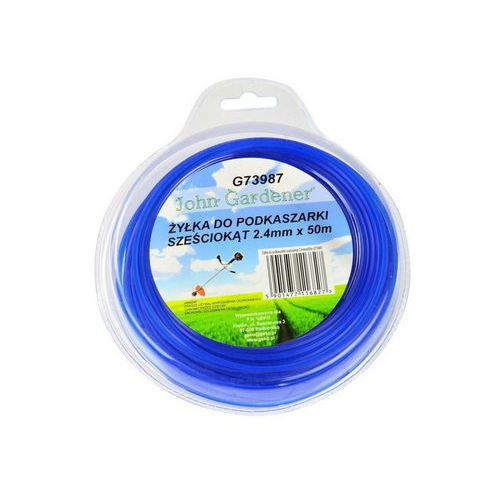 Struna do sekaky modr, 2,4mm, 50m, hvzdivoc profil, nylon GE