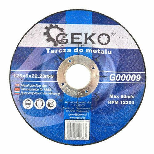 ezn kotou na ocel, 125x6x22,23mm GEKO