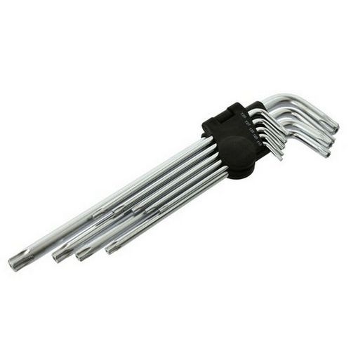 L-kle TORX, sada 9ks, T15-T55, 260mm GEKO