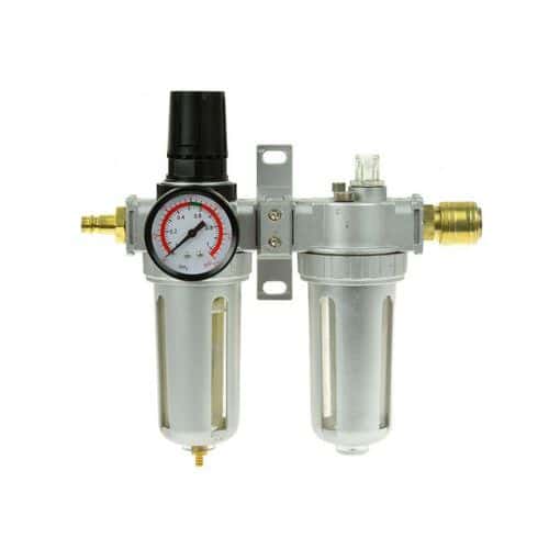 Regulátor tlaku s filtrem a manometrem a přim. oleje, max. prac. tlak 1,0MPa GEKO