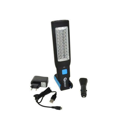 Dlensk lampa 30 + 7LED 1800mah 230V/12V GEKO