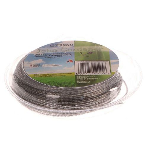 Struna do sekaky zeslen, 3,0mm, 50m, zvlnn profil, nylon GE