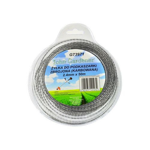 Struna do sekaky zeslen, 2,4mm, 50m, zvlnn profil, nylon GE