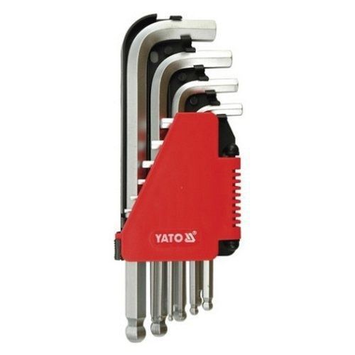 Sada klíčů imbus s kuličkou 10 ks delší YATO