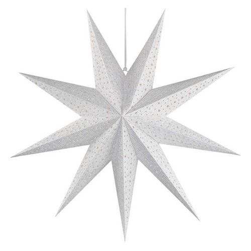 Vánoční hvězda papírová závěsná, 60 cm, vnitřní