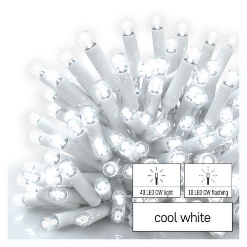 Profi LED spojovací řetěz blikající bílý - rampouchy, 3 m, venkovní, studená bílá