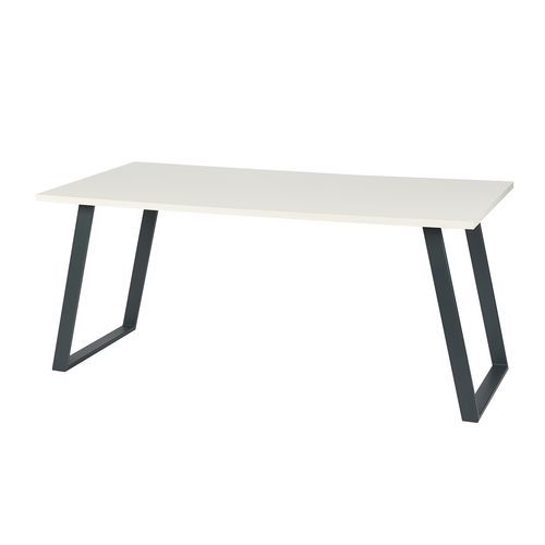 Kancelsk stl Shape, 180 x 80 x 75 cm, rovn proveden, bl