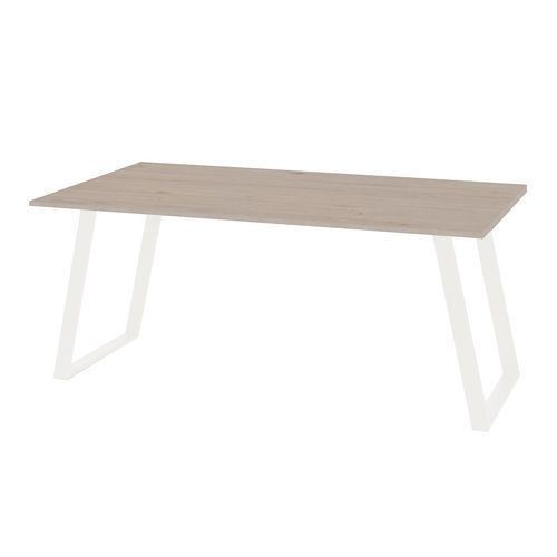 Kancelsk stl Shape, 140 x 80 x 75 cm, rovn proveden, dub