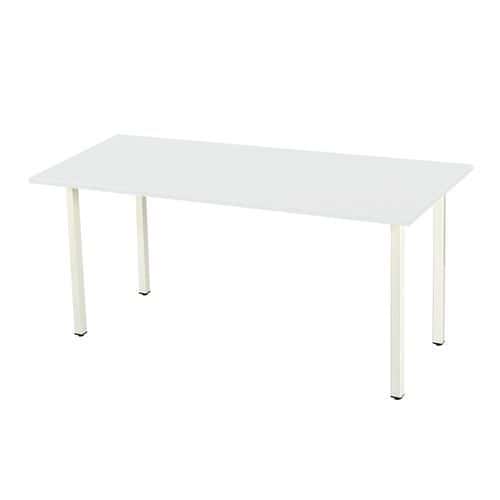 Kancelářské stoly Standard, rovné provedení, bílá