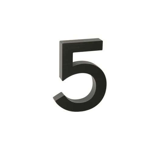 Hlinkov slo v 3D proveden s brouenm povrchem, znak "5", 