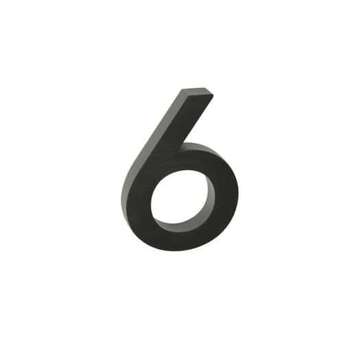 Hlinkov slo v 3D proveden s brouenm povrchem, znak "6", 