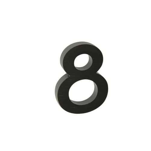 Hlinkov slo v 3D proveden s brouenm povrchem, znak "8", 
